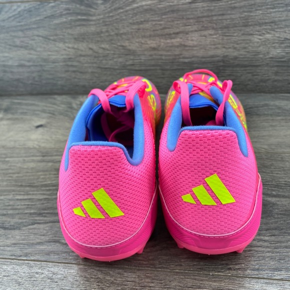 Adidas F50 League FG Mens Soccer Cleats Pink Blue Yellow Size 10 IE1291 - Picture 7 of 9